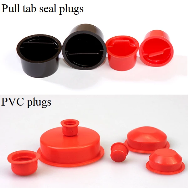 pvc plugs pull tab seal plug pvc plugs pull tab seal plug